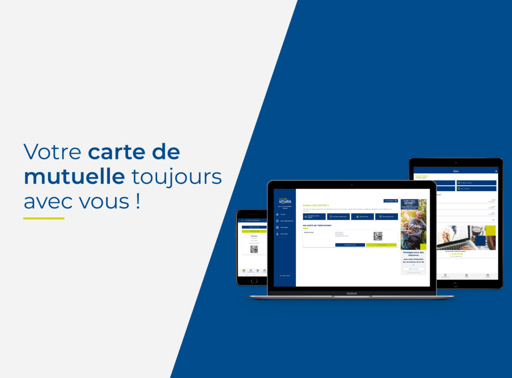 Visualisez votre carte mutuelle à partir de votre espace adhérent