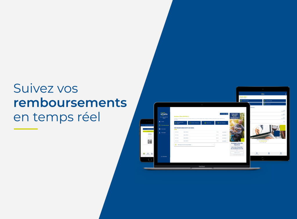 Visualisez vos remboursement à partir de votre espace adhérent