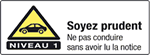 Pictogramme médicament niveau 1 : soyez prudent