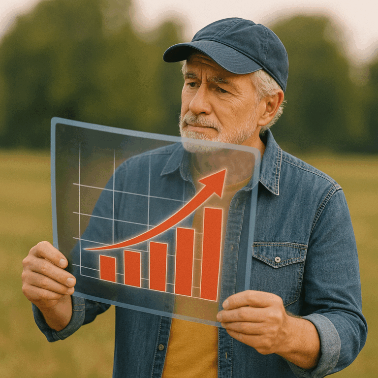 Senior analysant la hausse des cotisations de sa mutuelle senior sur une radiographie transparente.
