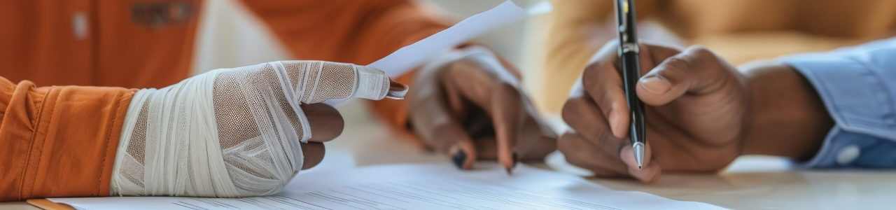 Une personne discute avec son conseiller pour changer de mutuelle santé.
