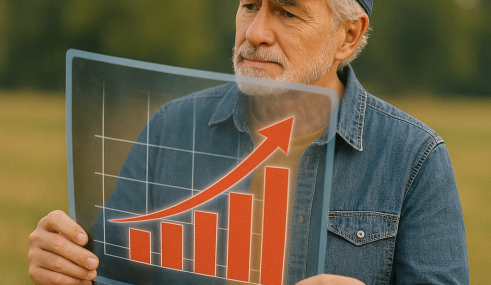 Senior analysant la hausse des cotisations de sa mutuelle senior sur une radiographie transparente.